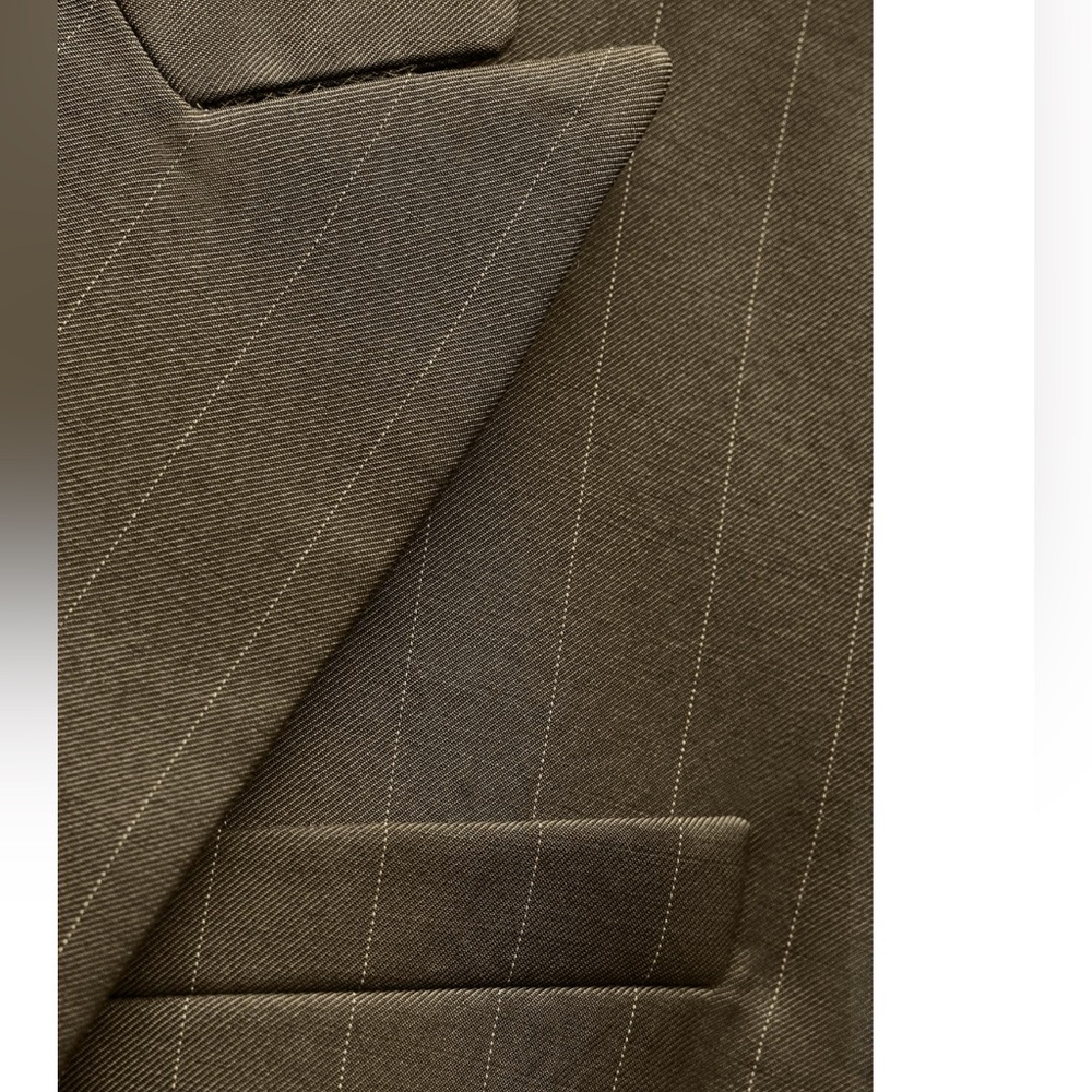 ZARA WOOL BLEND PINSTRIPE JACKET ZW COLLECTION - Picture 7 of 10